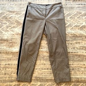 Super cute and chic Grey w/ black stipe trousers.